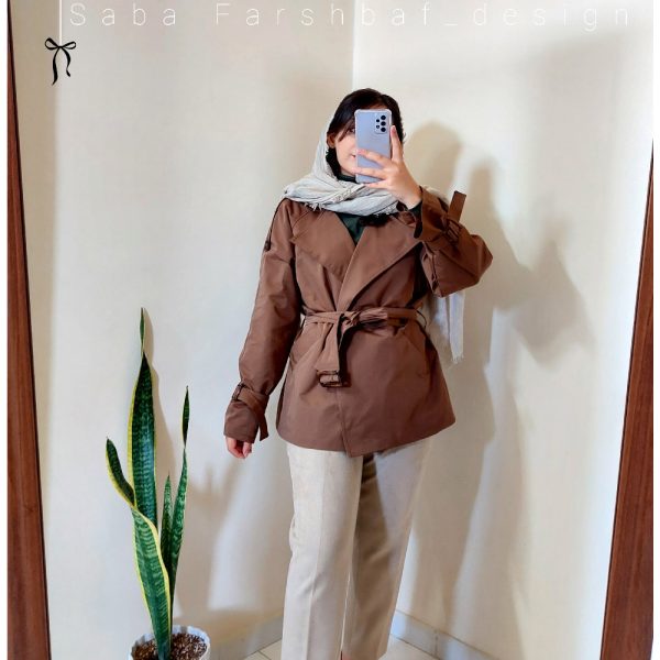 ترنچکت موکا ضدآب مموری | لوکس و سفارشی مزون صبا فرشباف 🌧🍂