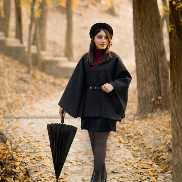 پالتو شنل فوتر وارداتی | لوکس و کمربنددار مزون صبا فرشباف بنام ✨